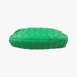 Pre-owned Bottega Veneta The Jodie Green lambskin  handbag | stylenewstar