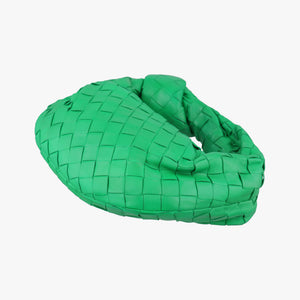 Pre-owned Bottega Veneta The Jodie Green lambskin  handbag | stylenewstar