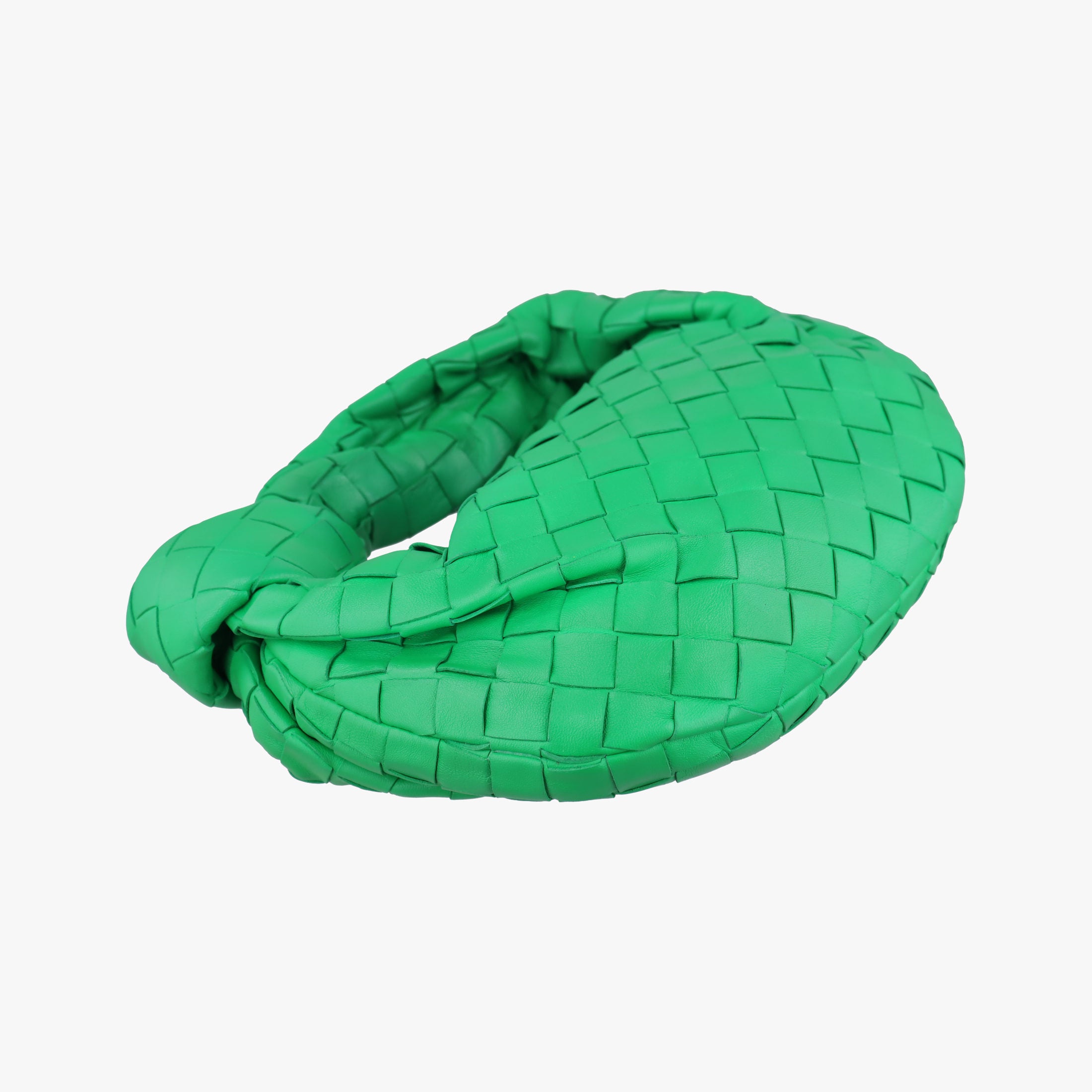Pre-owned Bottega Veneta The Jodie Green lambskin  handbag | stylenewstar
