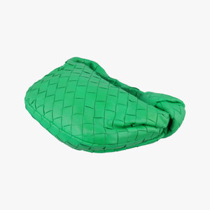 Pre-owned Bottega Veneta The Jodie Green lambskin  handbag | stylenewstar