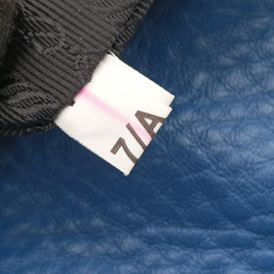 Pre-owned Prada Vitello Daino Sound Flap Top Handle Blue Leather BR5034 shoulderbag | stylenewstar