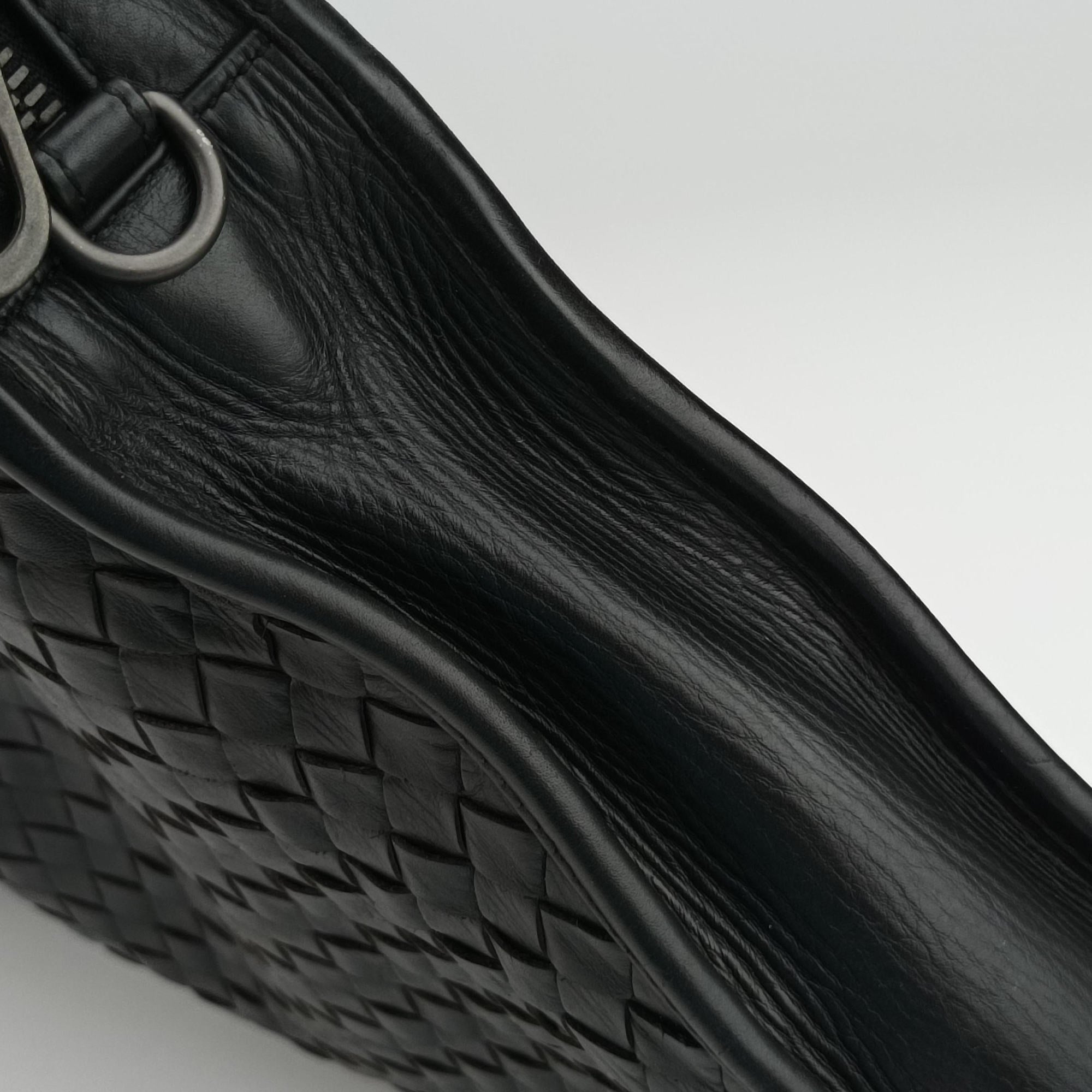 Secondhand Bottega Veneta Intrecciato Black lambskin  shoulderbag | stylenewstar