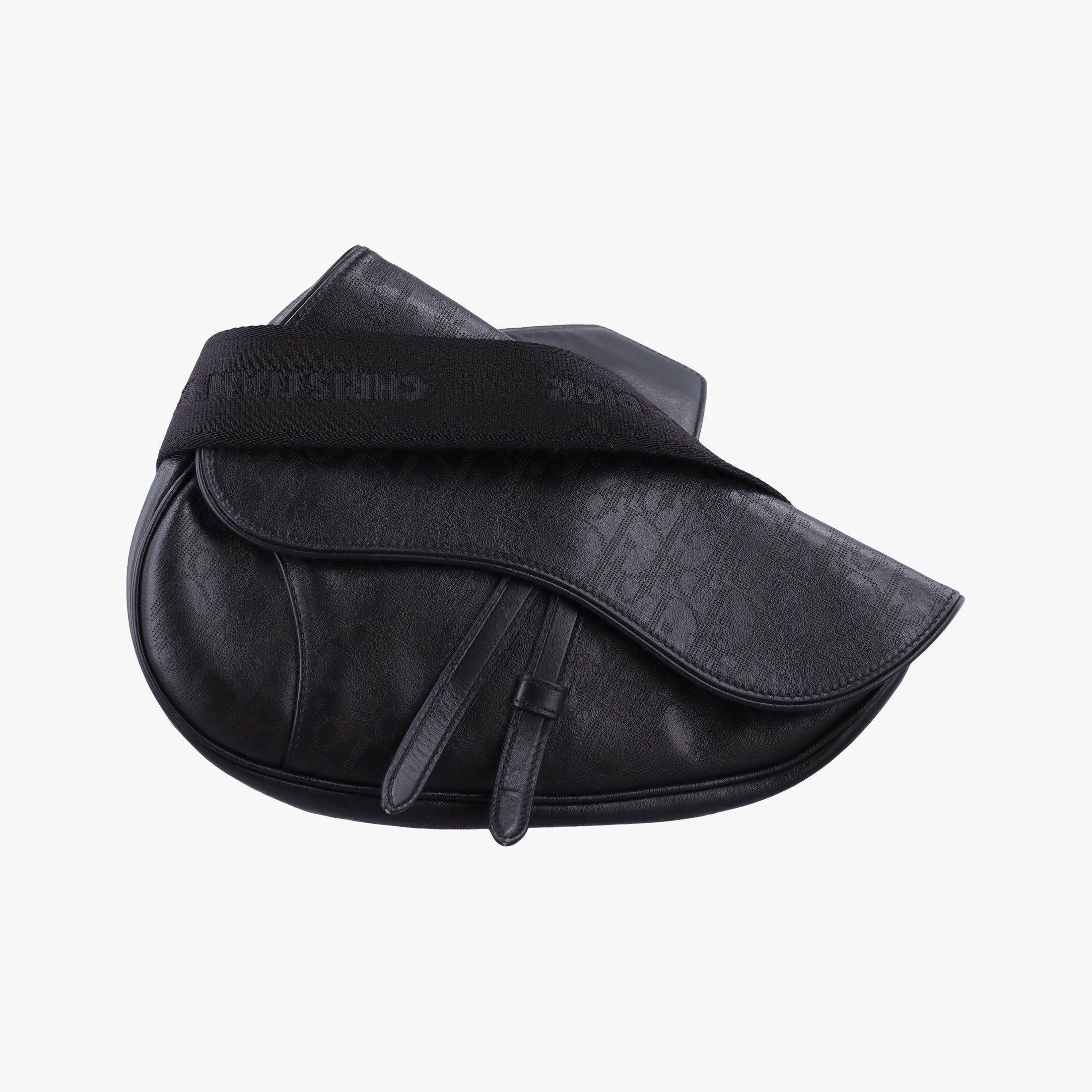 Secondhand Christian Dior Saddle Black leather  bum bag/waist bag | stylenewstar