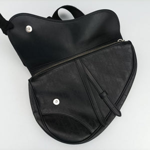 Secondhand Christian Dior Saddle Black leather  bum bag/waist bag | stylenewstar