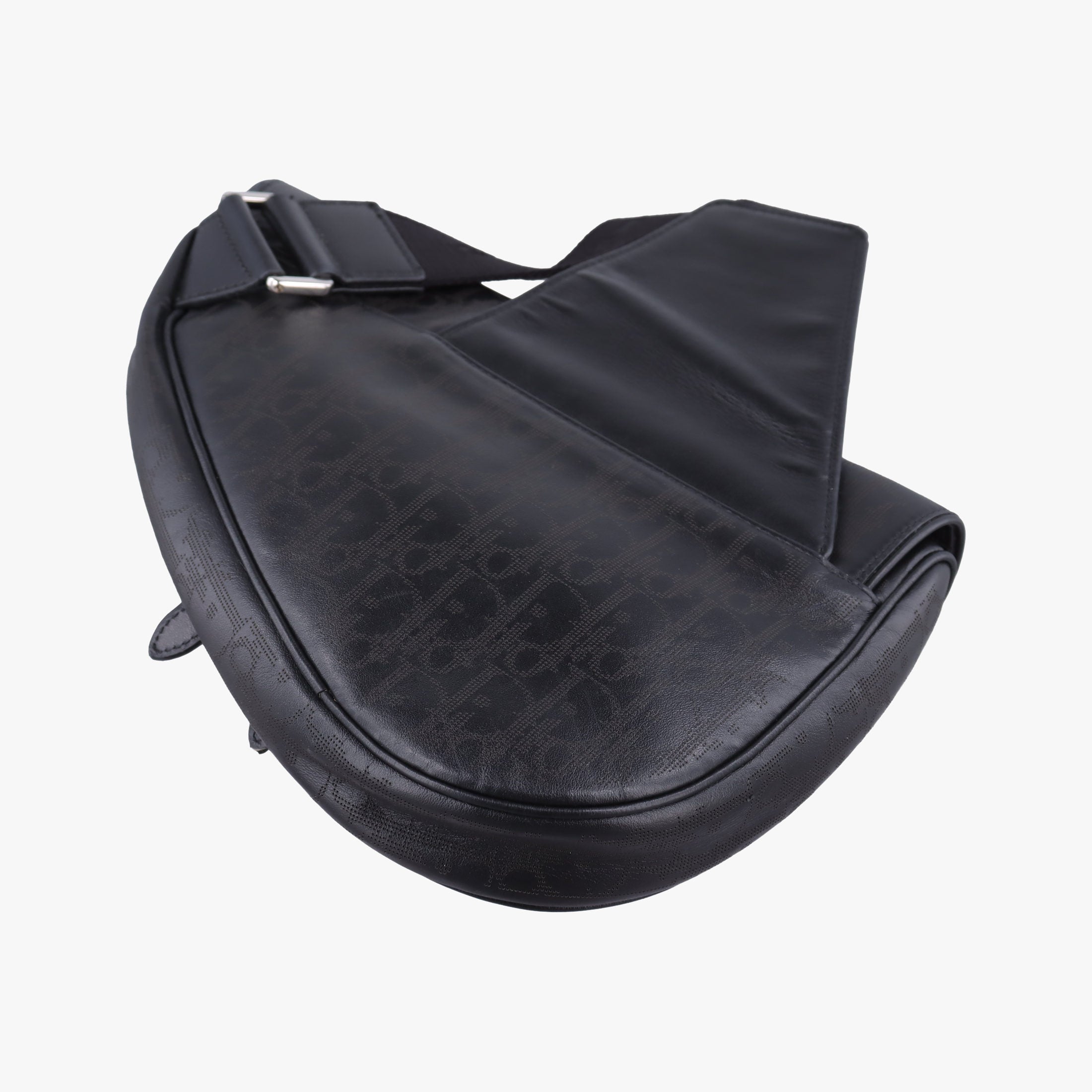 Secondhand Christian Dior Saddle Black leather  bum bag/waist bag | stylenewstar