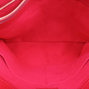 Pre-owned Louis Vuitton PALLAS SHOPPER Brown×CERISE Monogram Canvas×calf leather M51197 shoulderbag | stylenewstar