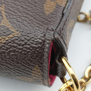 Pre-owned Louis Vuitton Pochette Felicie Brown Monogram Canvas M61276 shoulderbag | stylenewstar