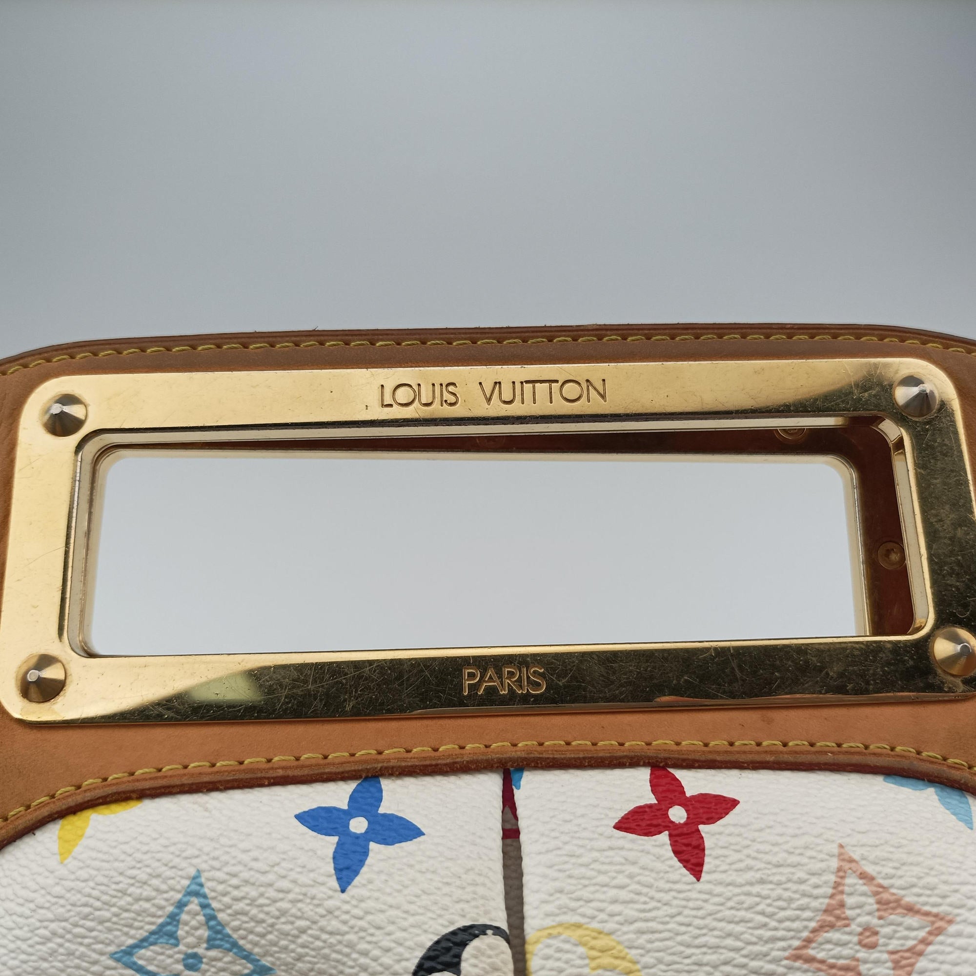 Secondhand Louis Vuitton JUDY MM white Monogram Multicolor M40255 shoulderbag | stylenewstar