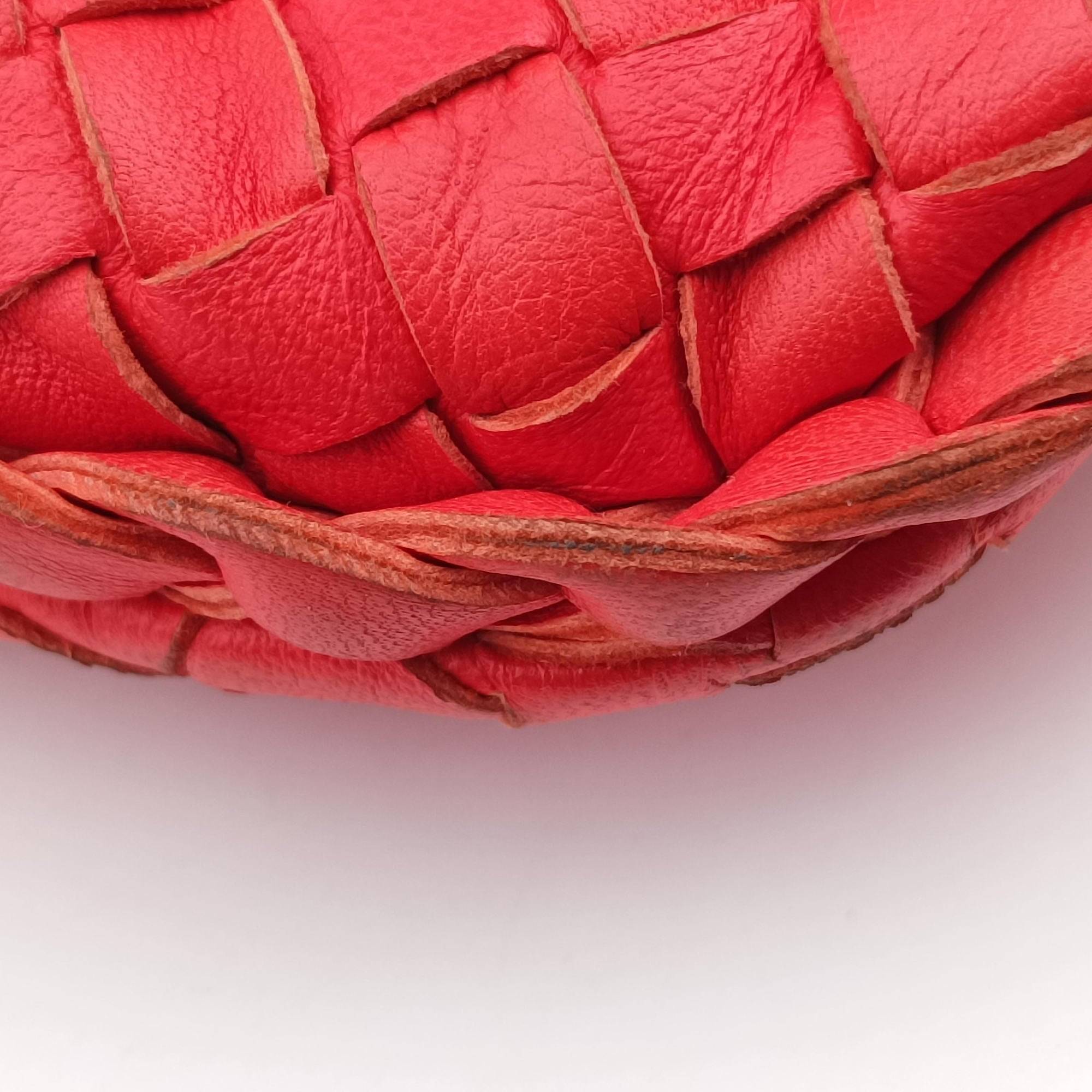Secondhand Bottega Veneta Intrecciato Orange lambskin  shoulderbag | stylenewstar