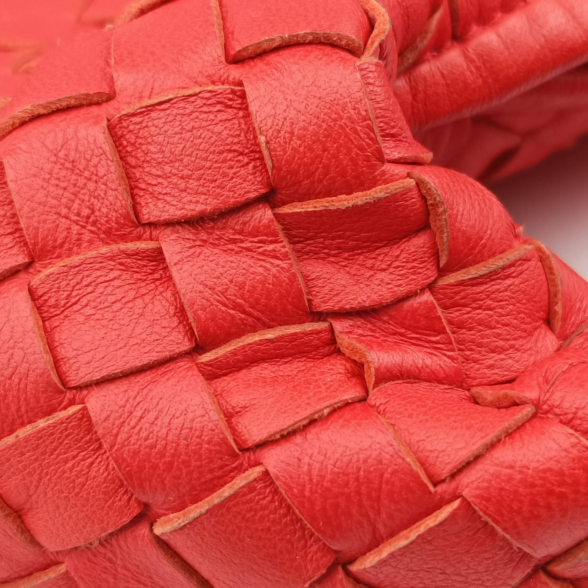 Secondhand Bottega Veneta Intrecciato Orange lambskin  shoulderbag | stylenewstar