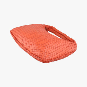 Pre-owned Bottega Veneta Intrecciato Orange lambskin  shoulderbag | stylenewstar