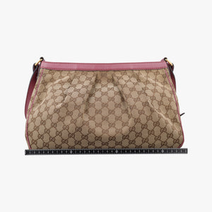 Pre-owned Gucci Sukey khaki Canvas×Leather 296834 shoulderbag | stylenewstar