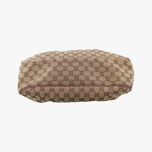 Pre-owned Gucci Sukey khaki Canvas×Leather 296834 shoulderbag | stylenewstar