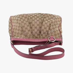 Pre-owned Gucci Sukey khaki Canvas×Leather 296834 shoulderbag | stylenewstar