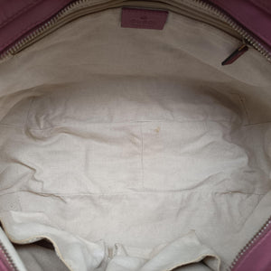 Pre-owned Gucci Sukey khaki Canvas×Leather 296834 shoulderbag | stylenewstar