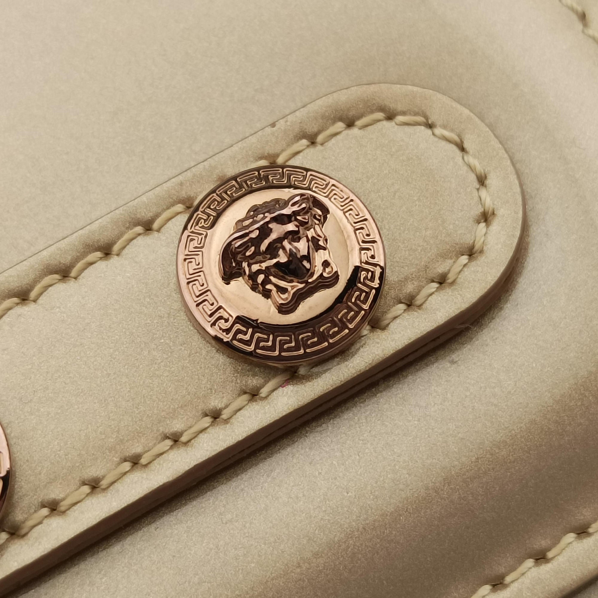 Pre-owned VERSACE Medusa Golden Patent leather  shoulderbag | stylenewstar