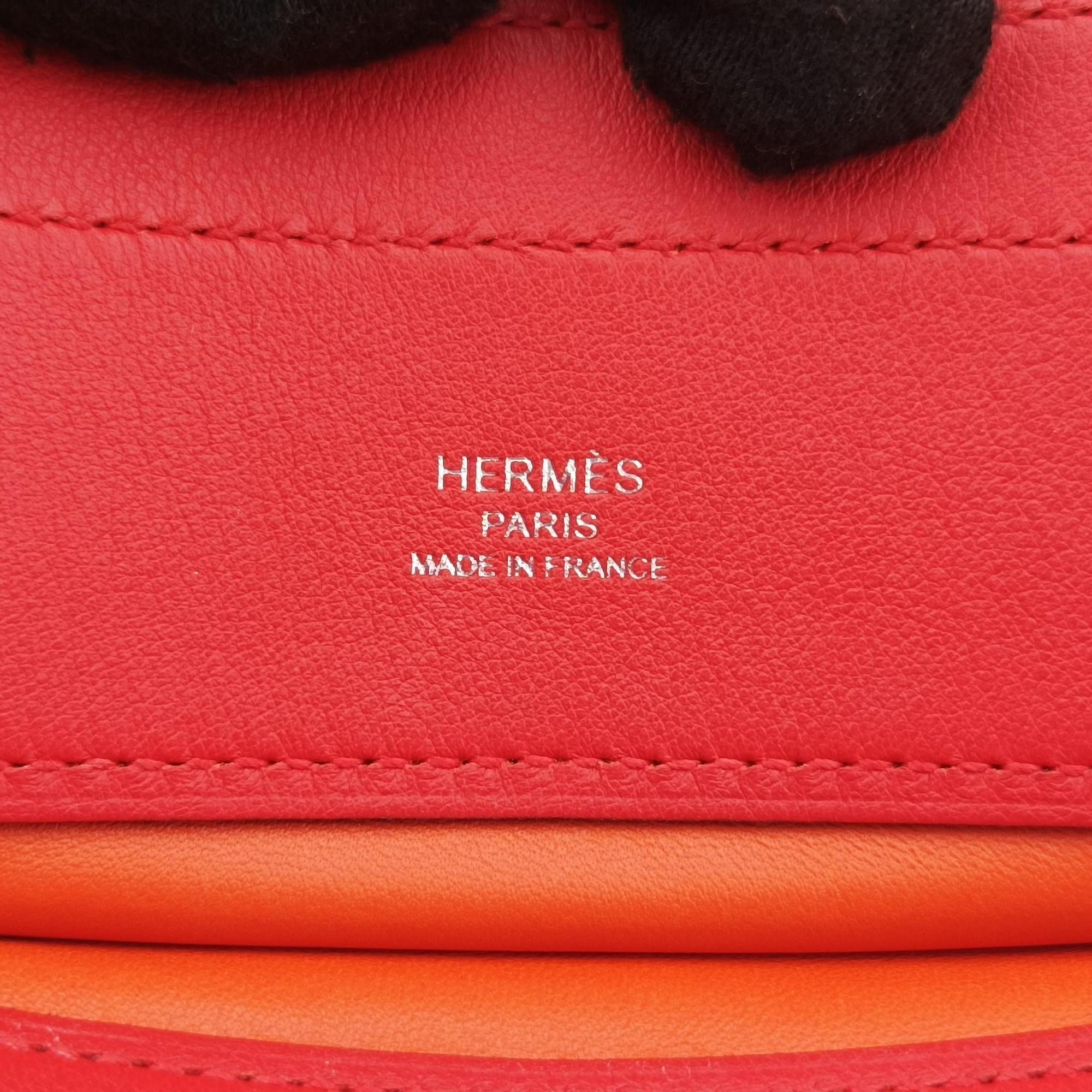 Secondhand Hermes Sac Aline mini Orange Leather  shoulderbag | stylenewstar