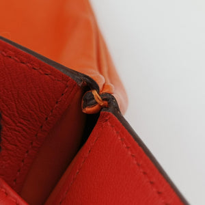 Secondhand Hermes Sac Aline mini Orange Leather  shoulderbag | stylenewstar