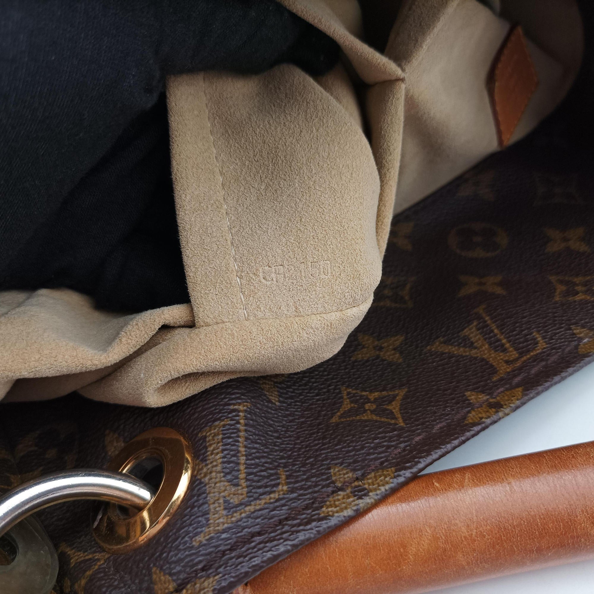 Pre-owned Louis Vuitton ARTSY GM Brown Monogram Canvas M40259 shoulderbag | stylenewstar
