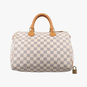 Pre-owned Louis Vuitton Speedy 30 AZUR Damier Canvas N41533 handbag | stylenewstar