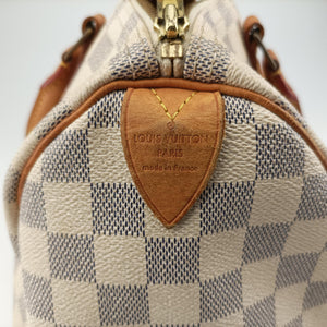 Pre-owned Louis Vuitton Speedy 30 AZUR Damier Canvas N41533 handbag | stylenewstar