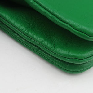 Vintage Celine TRIO Green Leather  shoulderbag | stylenewstar