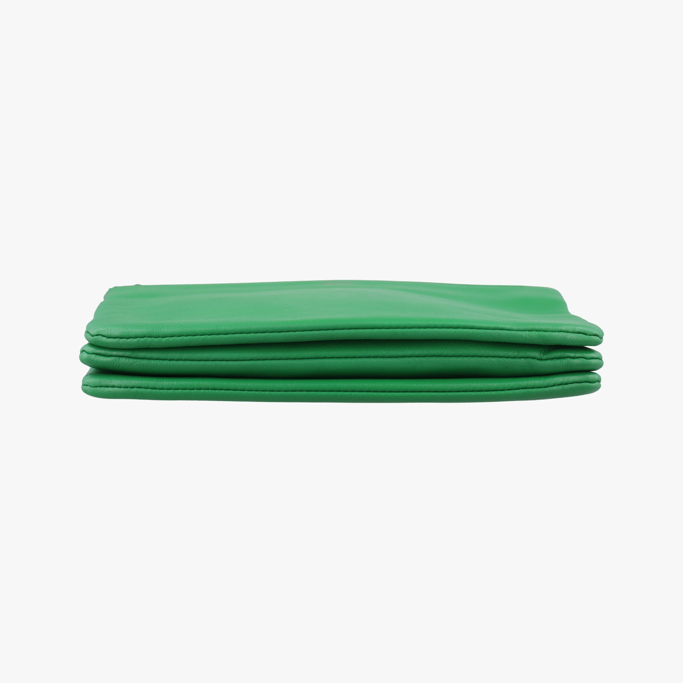 Vintage Celine TRIO Green Leather  shoulderbag | stylenewstar