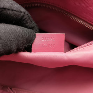 Secondhand Gucci Guccissima GG Imprime Pink PVC coated canvas×Leather 211120 shoulderbag | stylenewstar