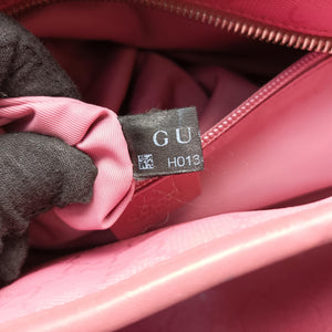 Secondhand Gucci Guccissima GG Imprime Pink PVC coated canvas×Leather 211120 shoulderbag | stylenewstar