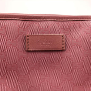 Secondhand Gucci Guccissima GG Imprime Pink PVC coated canvas×Leather 211120 shoulderbag | stylenewstar