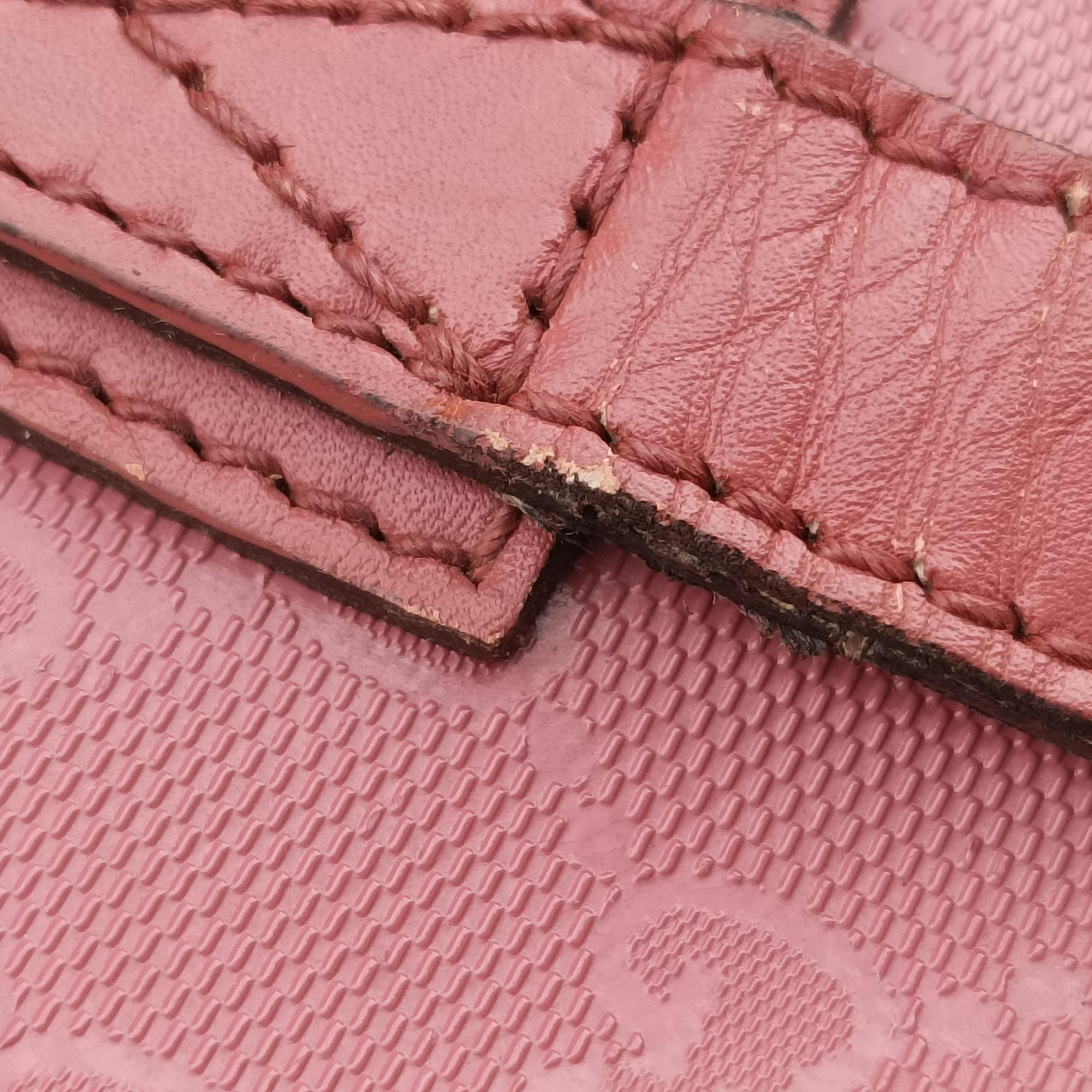 Secondhand Gucci Guccissima GG Imprime Pink PVC coated canvas×Leather 211120 shoulderbag | stylenewstar