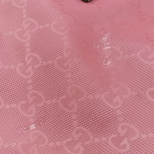 Secondhand Gucci Guccissima GG Imprime Pink PVC coated canvas×Leather 211120 shoulderbag | stylenewstar