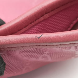 Secondhand Gucci Guccissima GG Imprime Pink PVC coated canvas×Leather 211120 shoulderbag | stylenewstar