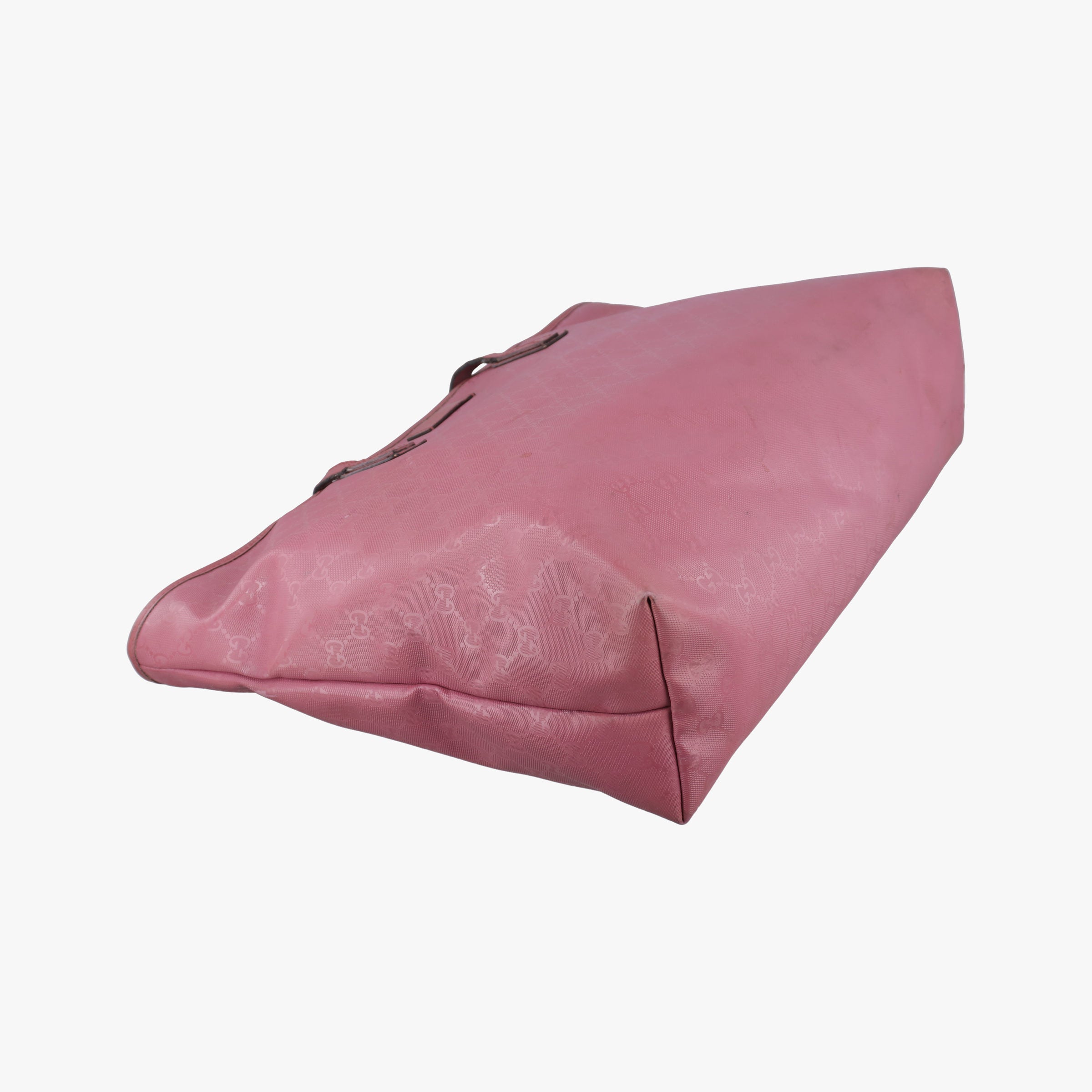 Secondhand Gucci Guccissima GG Imprime Pink PVC coated canvas×Leather 211120 shoulderbag | stylenewstar