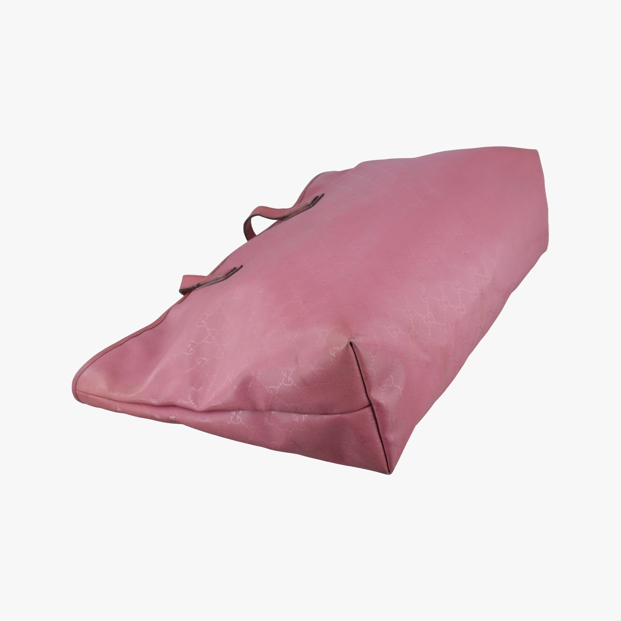 Secondhand Gucci Guccissima GG Imprime Pink PVC coated canvas×Leather 211120 shoulderbag | stylenewstar