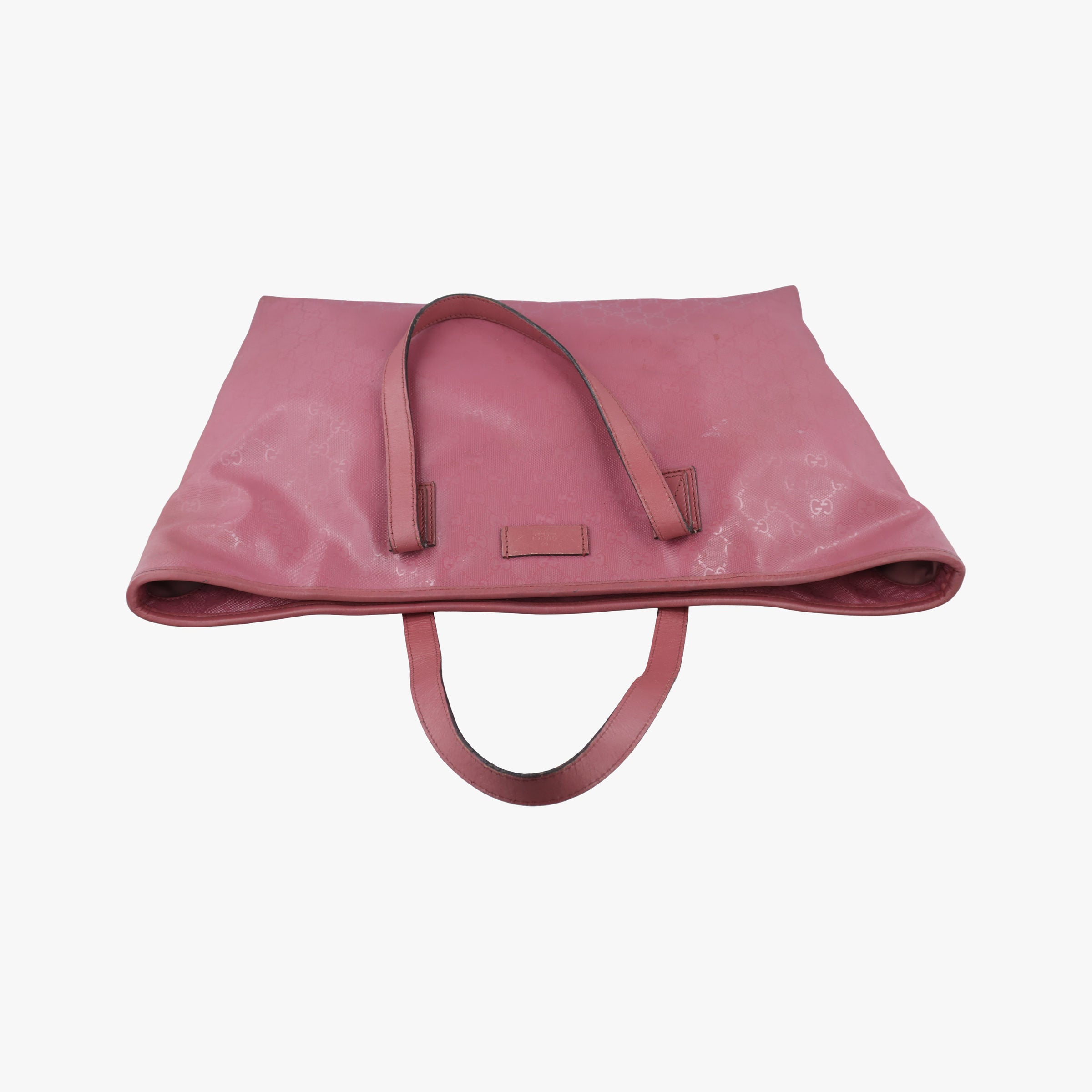 Secondhand Gucci Guccissima GG Imprime Pink PVC coated canvas×Leather 211120 shoulderbag | stylenewstar