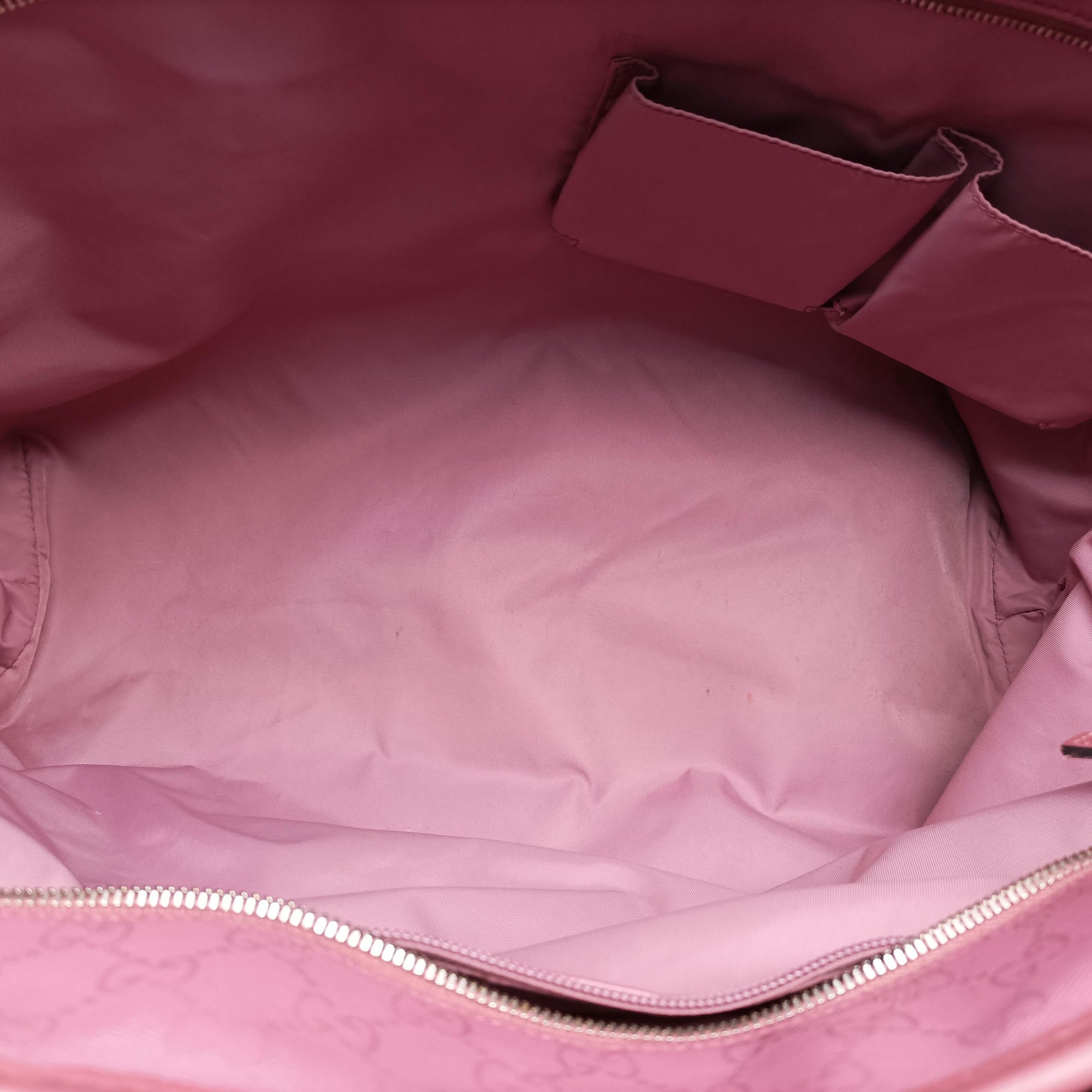 Secondhand Gucci Guccissima GG Imprime Pink PVC coated canvas×Leather 211120 shoulderbag | stylenewstar