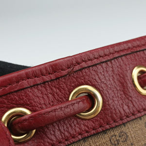 Pre-owned Gucci Doraemon collaboration Brown×Red×Multi PVC coated canvas×Leather 647801 shoulderbag | stylenewstar