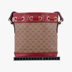 Pre-owned Gucci Doraemon collaboration Brown×Red×Multi PVC coated canvas×Leather 647801 shoulderbag | stylenewstar