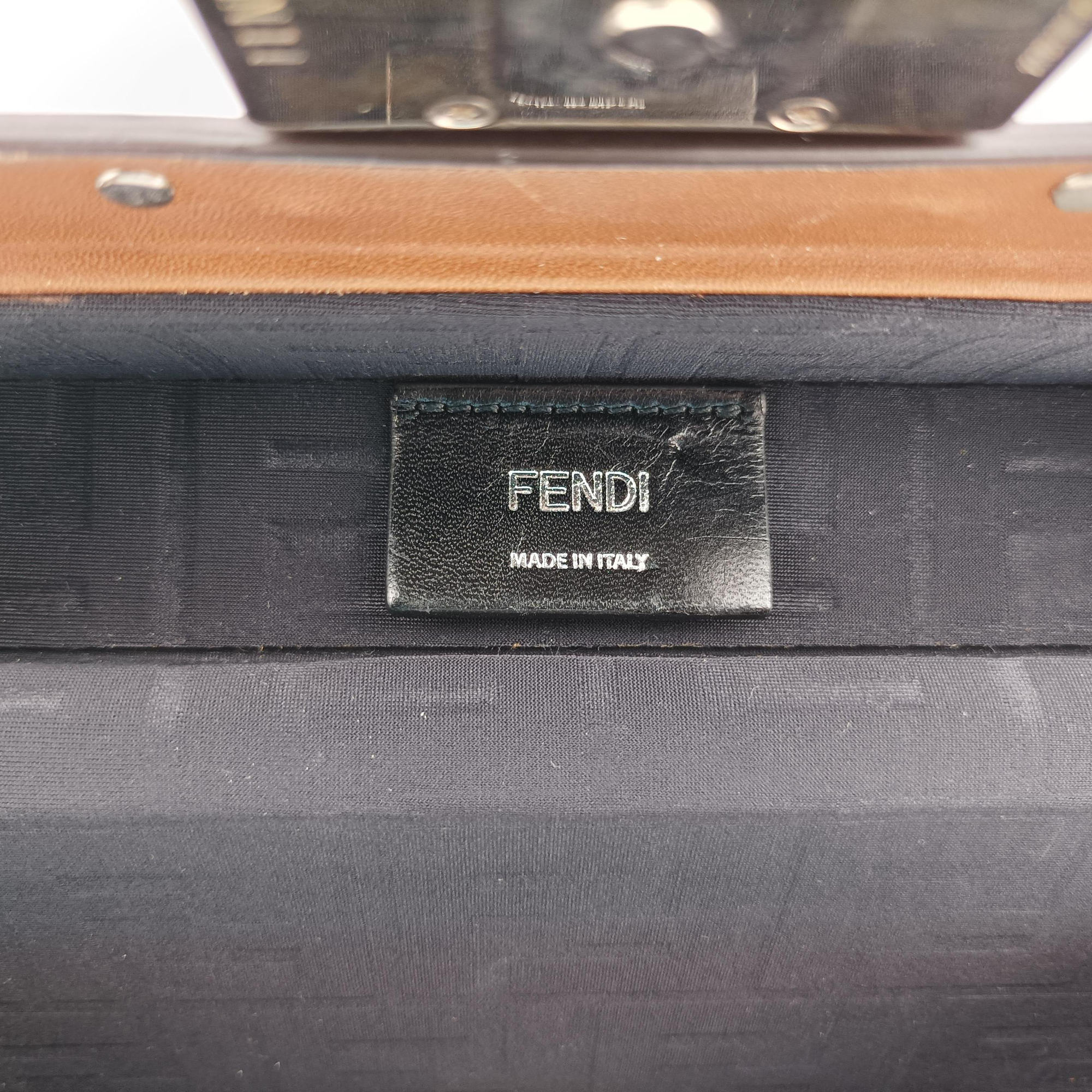 Vintage Fendi Zucca Trunk Brown PVC coated canvas×Leather 7VA507 shoulderbag | stylenewstar