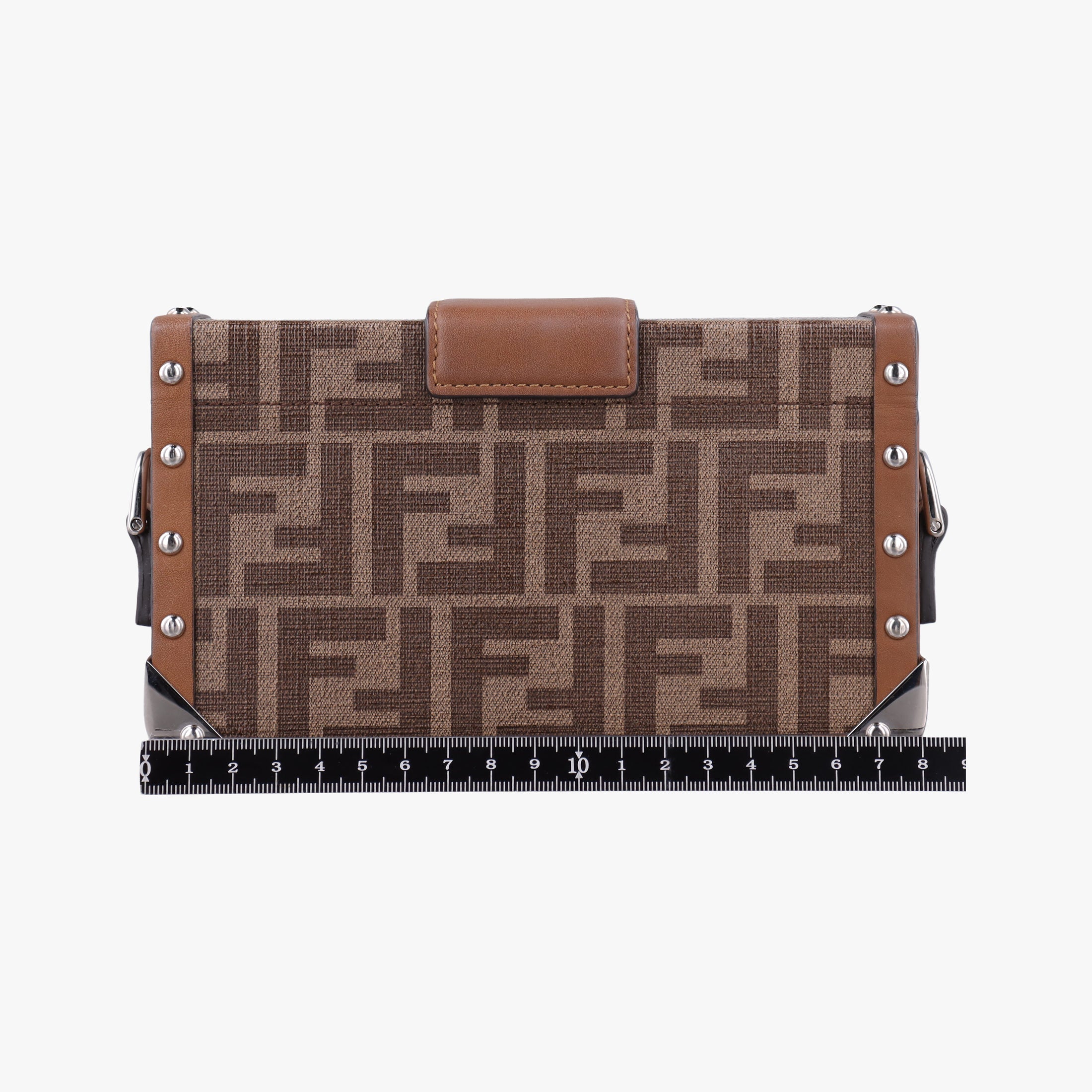 Vintage Fendi Zucca Trunk Brown PVC coated canvas×Leather 7VA507 shoulderbag | stylenewstar