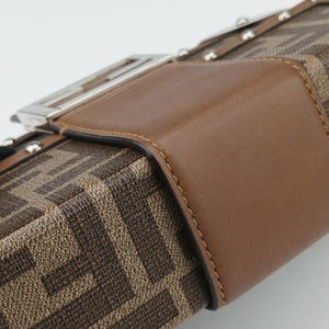 Vintage Fendi Zucca Trunk Brown PVC coated canvas×Leather 7VA507 shoulderbag | stylenewstar