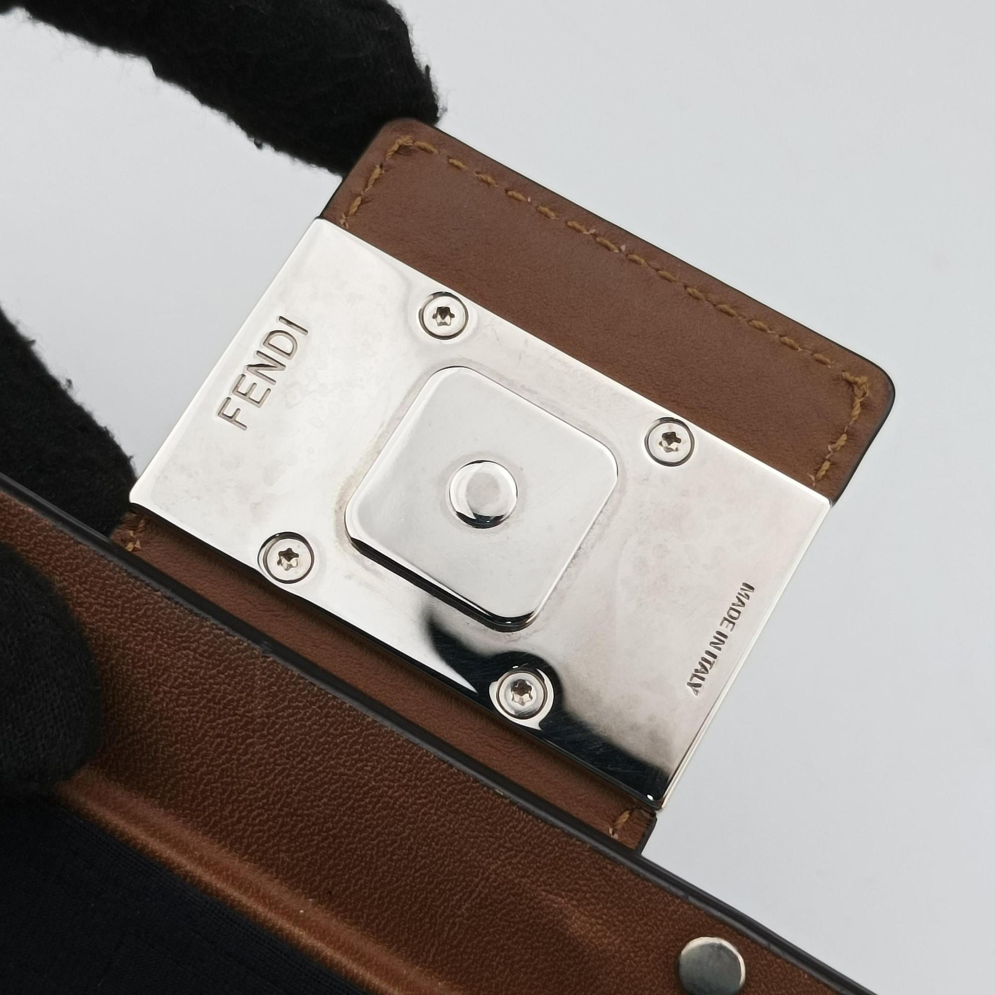 Vintage Fendi Zucca Trunk Brown PVC coated canvas×Leather 7VA507 shoulderbag | stylenewstar