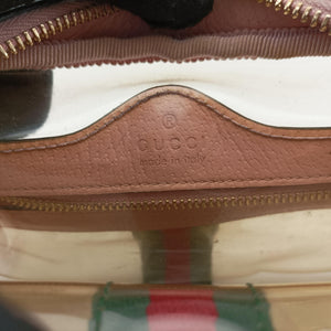 Pre-owned Gucci OPHIDIA Pink×Transparent PVC coated canvas 517350 shoulderbag | stylenewstar