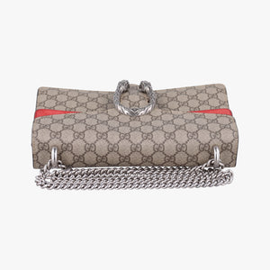 Pre-owned Gucci Dionysus beige×red PVC coated canvas×suede 400249 shoulderbag | stylenewstar