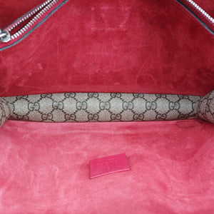 Pre-owned Gucci Dionysus beige×red PVC coated canvas×suede 400249 shoulderbag | stylenewstar