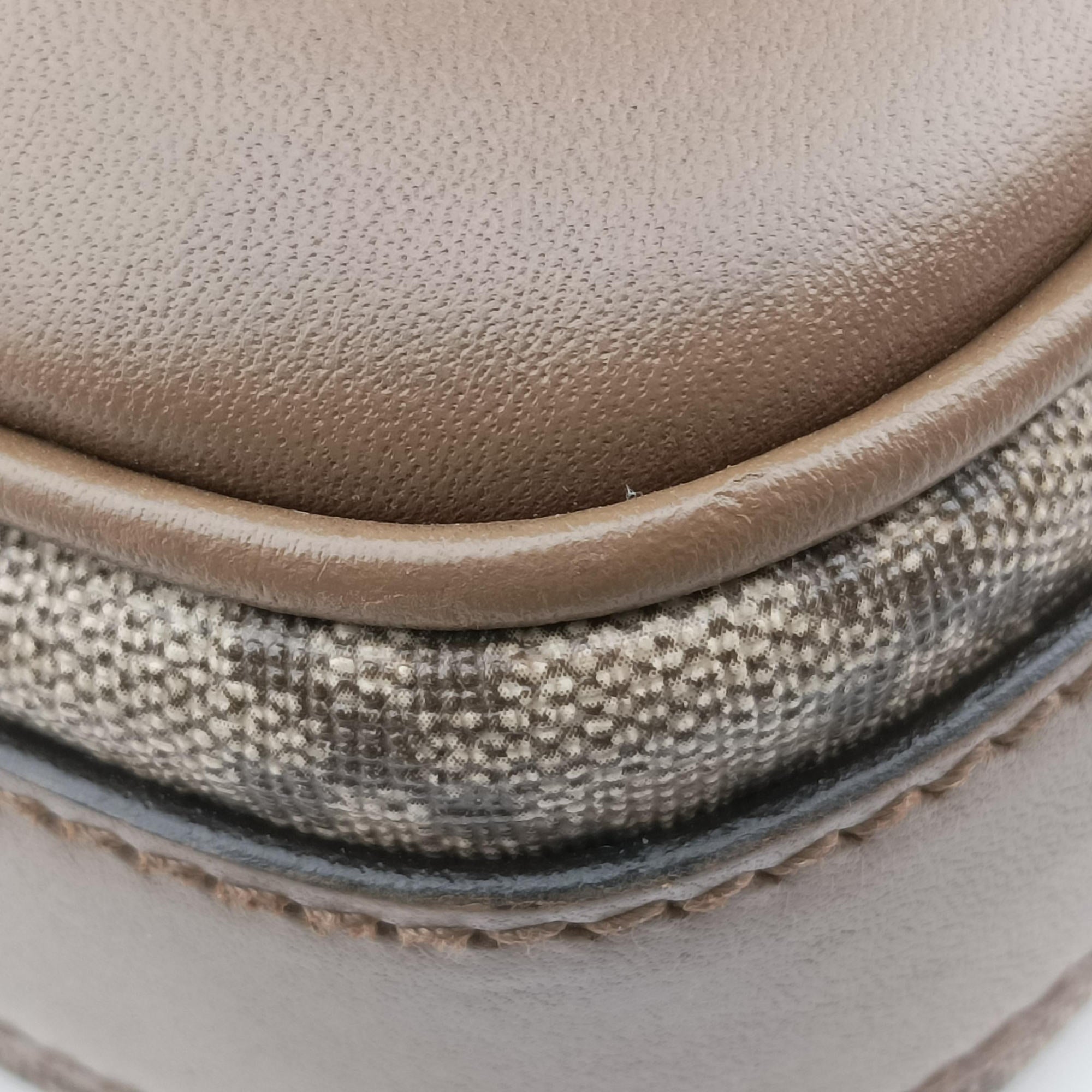 Secondhand Gucci Diamante business Brown PVC coated canvas×Leather 267898 handbag | stylenewstar