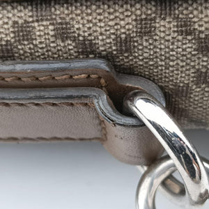 Secondhand Gucci Diamante business Brown PVC coated canvas×Leather 267898 handbag | stylenewstar
