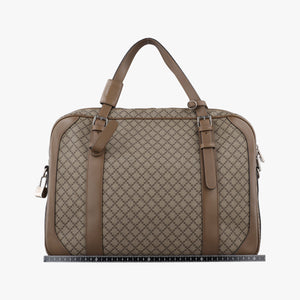 Secondhand Gucci Diamante business Brown PVC coated canvas×Leather 267898 handbag | stylenewstar