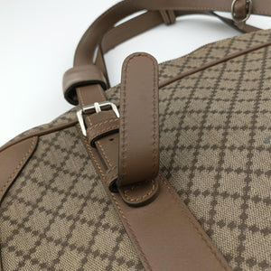 Secondhand Gucci Diamante business Brown PVC coated canvas×Leather 267898 handbag | stylenewstar